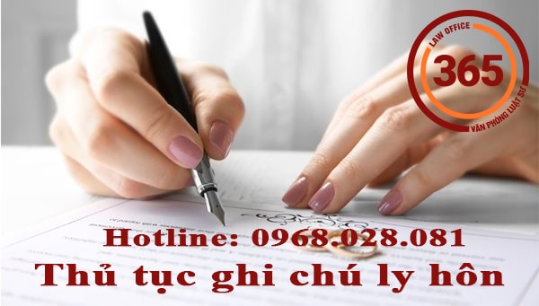 Thủ tục ghi chú ly hôn